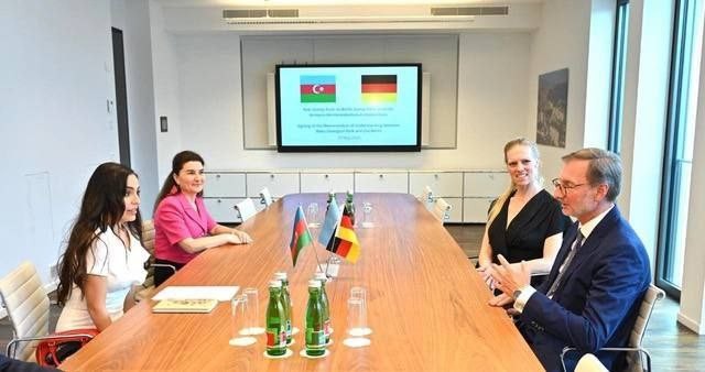 Leyla Əliyeva Berlində işgüzar səfərdə - FOTOLAR